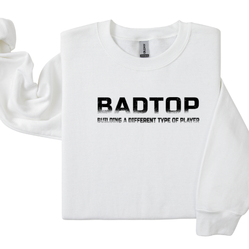 DKSC BADTOP White Crewneck Sweatshirt