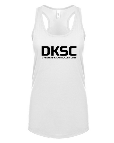 DKSC White Racerback Tank (5 designs)