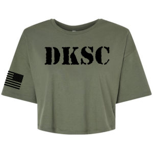 DKSC Military Women's Jersey Crop Tee | Military Green