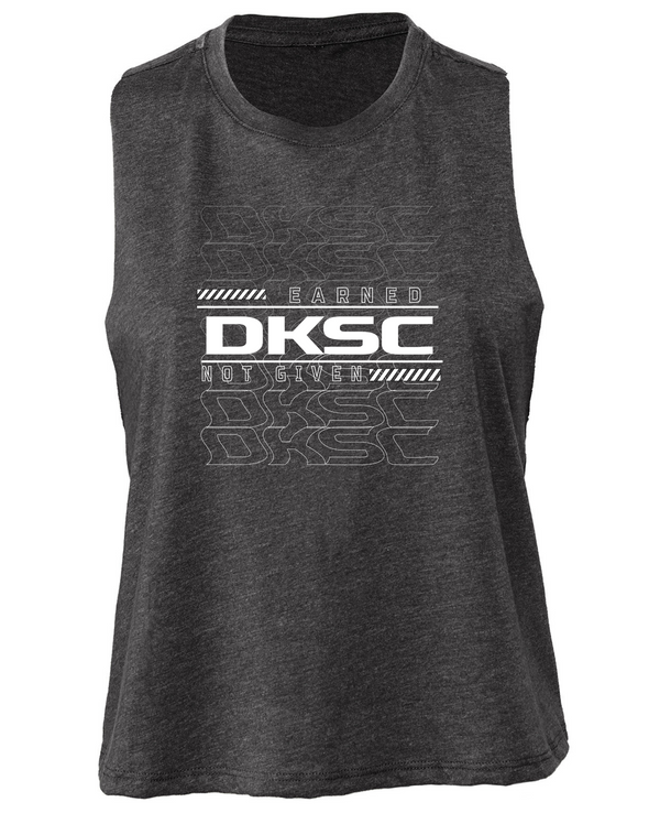 DKSC Gray Racerback Cropped Tank (5 designs)