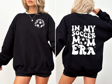 Soccer Mom Era Sweatshirt | Black & White