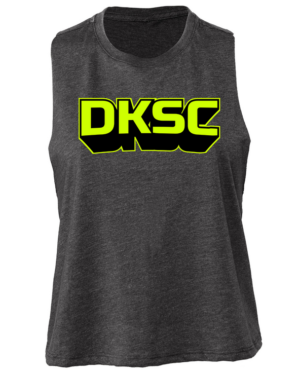 DKSC Gray Racerback Cropped Tank (5 designs)