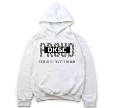 DKSC Proud White Hooded Sweatshirt